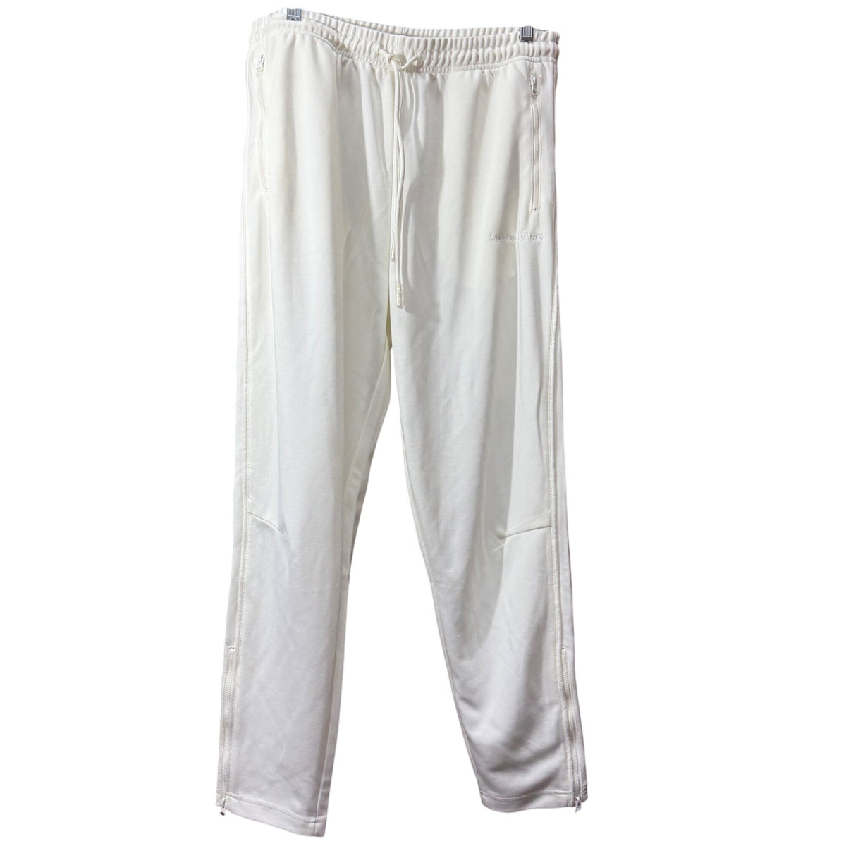 Standard Cloth Mens Ivory Cotton Jogger Pants Size Large Comfortable Style