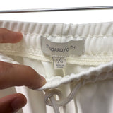 Standard Cloth Mens Ivory Cotton Jogger Pants Size Large Comfortable Style