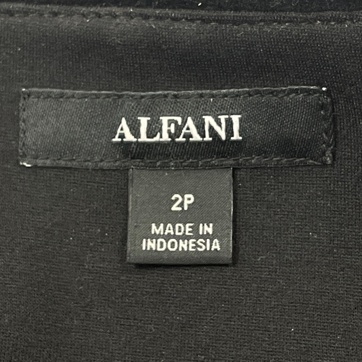 Alfani Women’s Black Open Front Beaded Trim Long Sleeve Blazer Size 2P