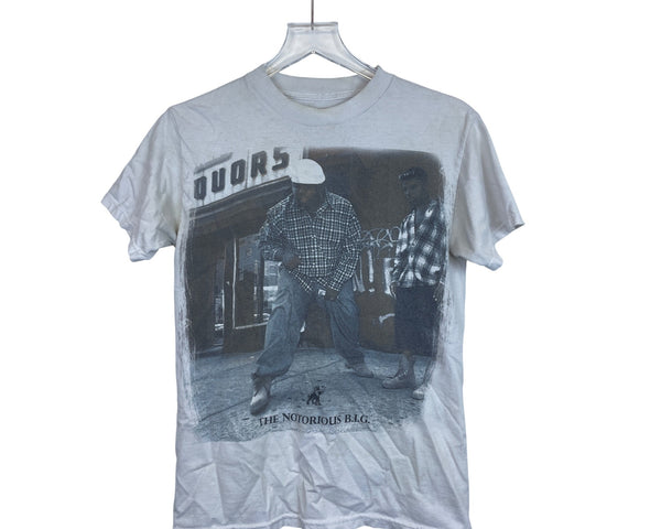 Brooklyn Mint Mens White 100% Cotton Notorious B.I.G. Graphic T-Shirt S Streetwear