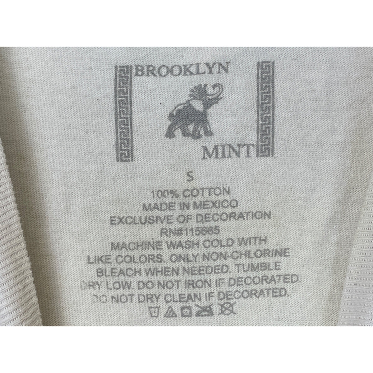 Brooklyn Mint Mens White 100% Cotton Notorious B.I.G. Graphic T-Shirt S Streetwear