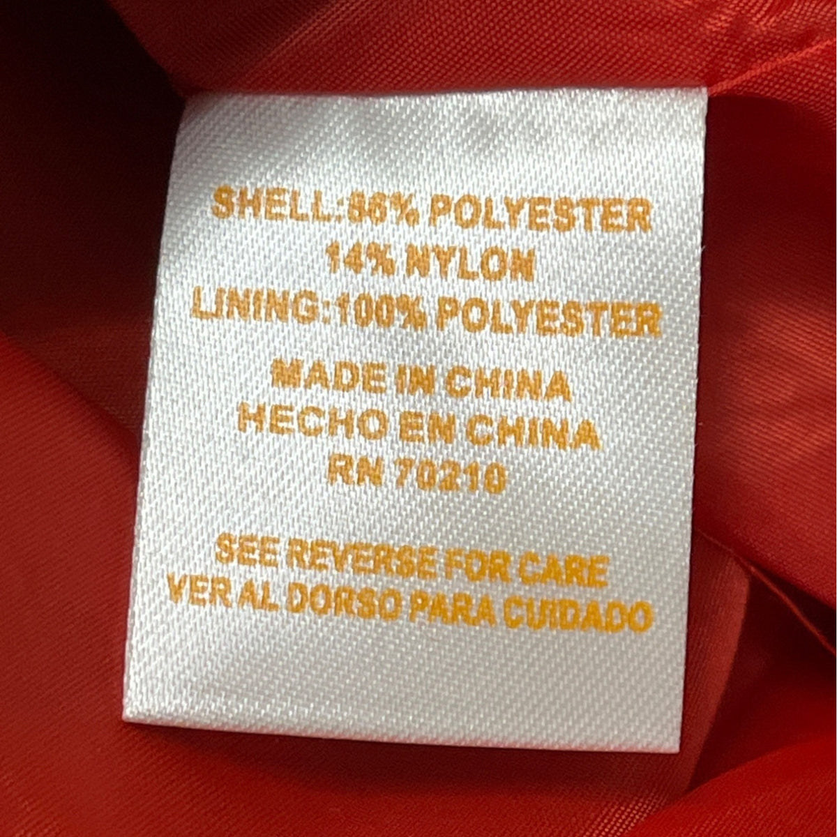 La Cera Women's Red Crane Print Long Jacket With Button Closures Size XL