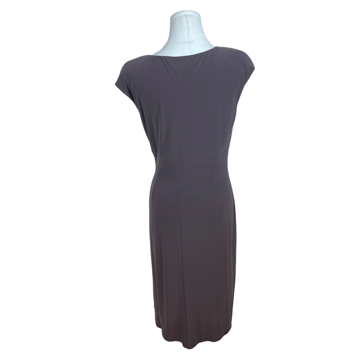 Ralph Lauren Womens Taupe Wrap Dress Elegant Size 6