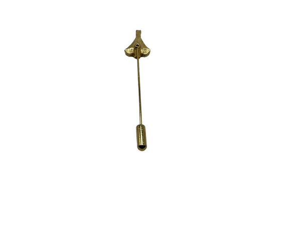 Vintage 80s Rhinestone Christmas Tree Stick Pin