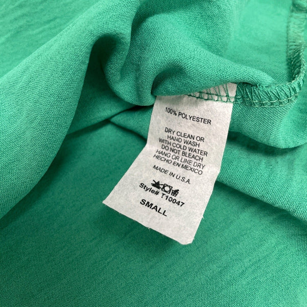 Sleeveless Green Ruffle Neck Top By Rielle Size S - New