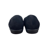 Walking Cradles Womens Black Nubuck Francesca Flat Shoes 8.5
