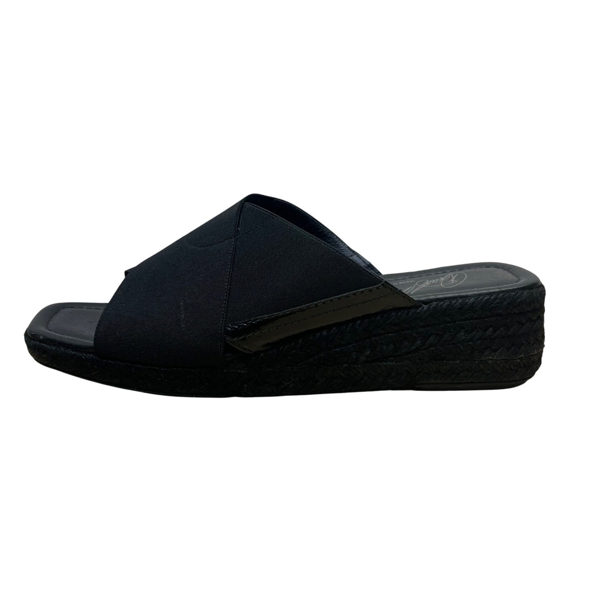Donald J Pliner Women’s Black Slip-On Espadrille Yeras Wedge Sandals Size 8M