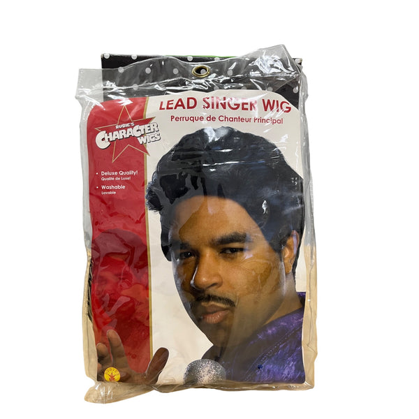 Rubies Black Character Costume Wig Lead Singer Deluxe Washable Adult Size