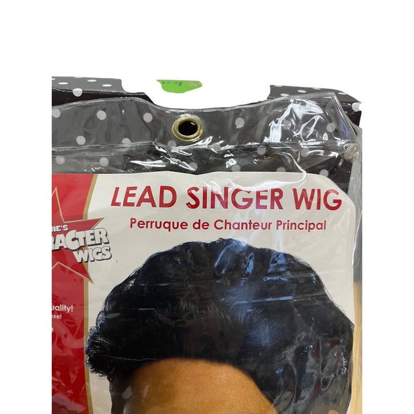Rubies Black Character Costume Wig Lead Singer Deluxe Washable Adult Size