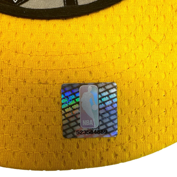 NBA Newera White Basketball Hat Los Angeles Lakers Fitted Cap Sz 7