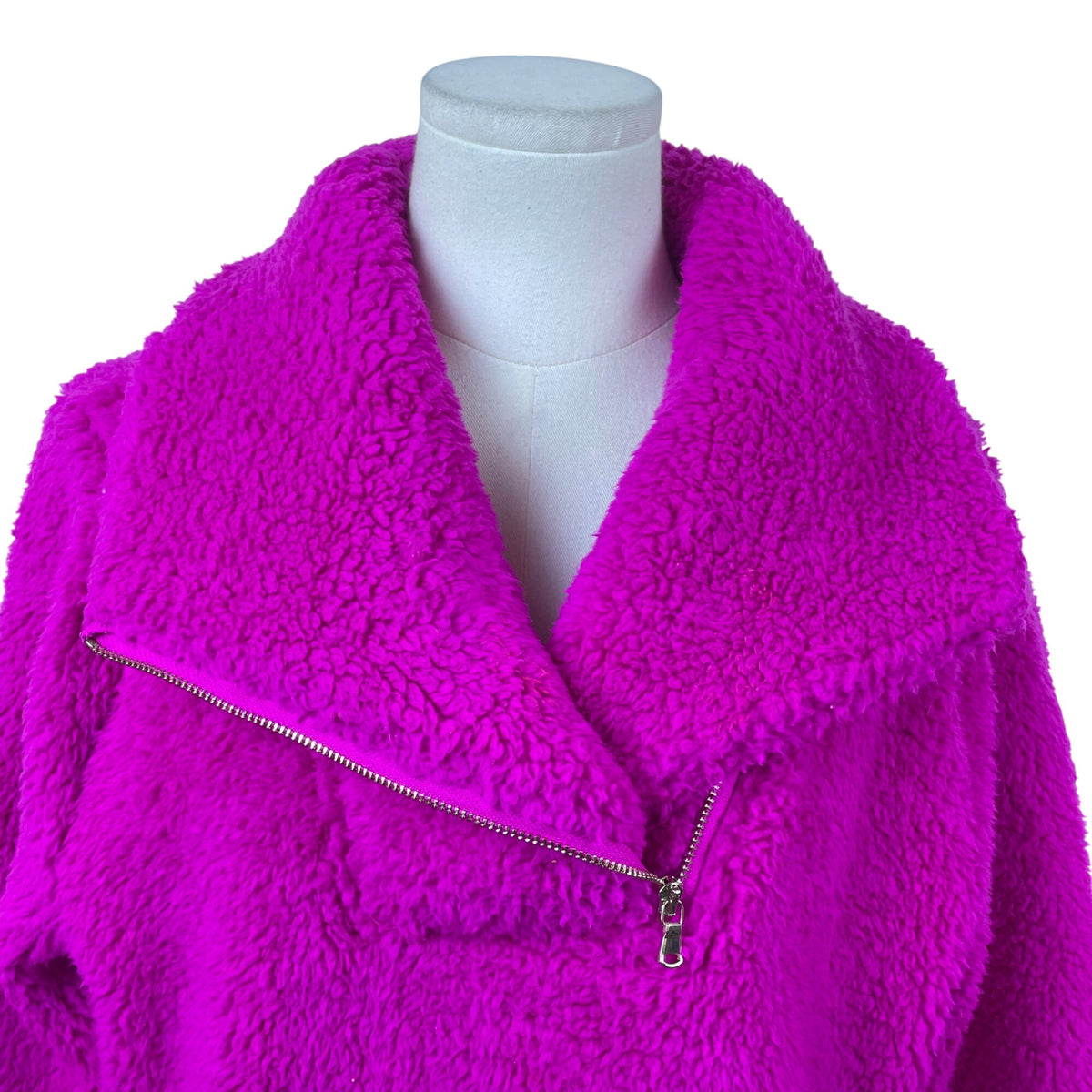 Talbots Pink Women’s Pullover Half Zip Soft Warm Long Sleeve Jacket Size M