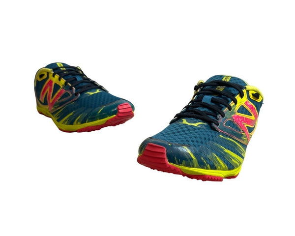 New Balance Blue Yellow Kick Xc 100 V2 Rev Lite Spike Shoes Sz 8 - NWOB