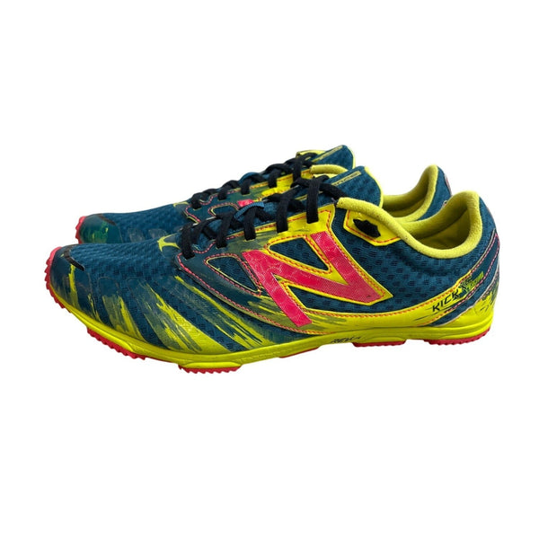 New Balance Blue Yellow Kick Xc 100 V2 Rev Lite Spike Shoes Sz 8 - NWOB