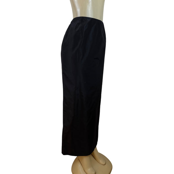 Vintage Chetta B Black Off-Shoulder Formal Top & Skirt Set For Women Sz 8