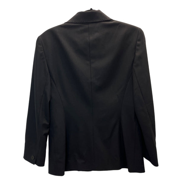 Lafayette 148 Black 2 Pcs Business Suit Set Blazer Sz 8 & Skirt Wool Blend Sz 10
