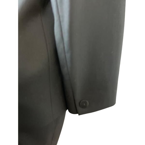 Lafayette 148 Black 2 Pcs Business Suit Set Blazer Sz 8 & Skirt Wool Blend Sz 10