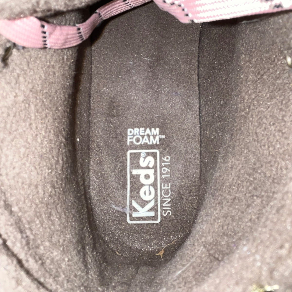 Keds Women’s Olive Suede & Gum Dream Foam High-Top Lace-Up Boots Size 8.5