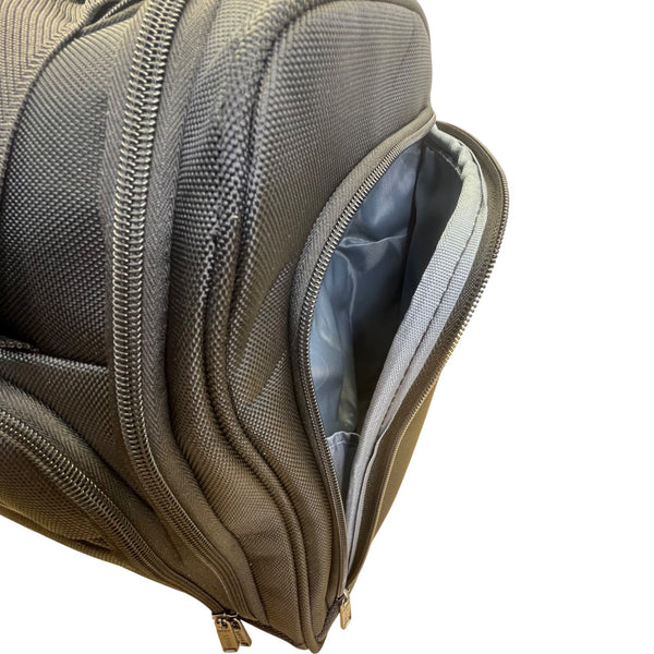 Travelers TPRC Black 2-In-1 Rolling Carry-On Bag With USB Port