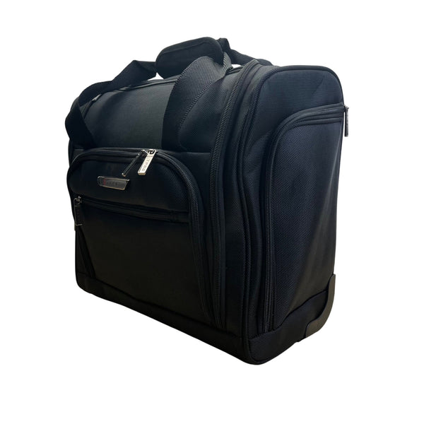 Travelers TPRC Black 2-In-1 Rolling Carry-On Bag With USB Port