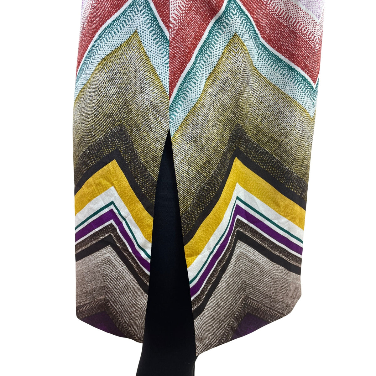 Chicos Womens Multicolor Chevron Kimono Jacket Open Front Size 2