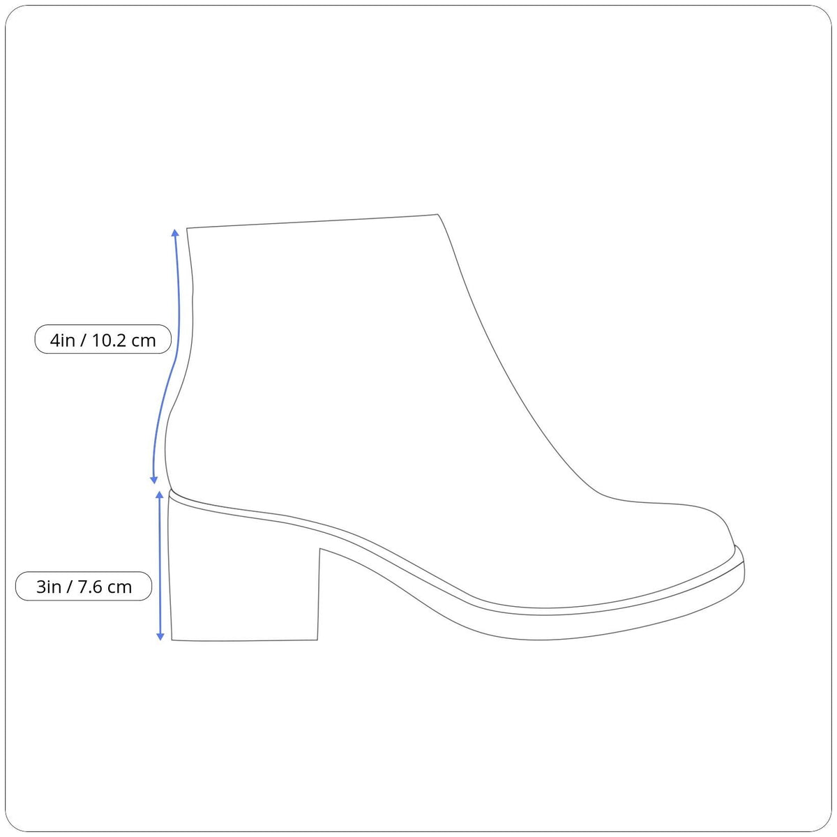 Korks Women’s Cream PU Leather Destiny Stacked Block Heel Ankle Boots Size 10M