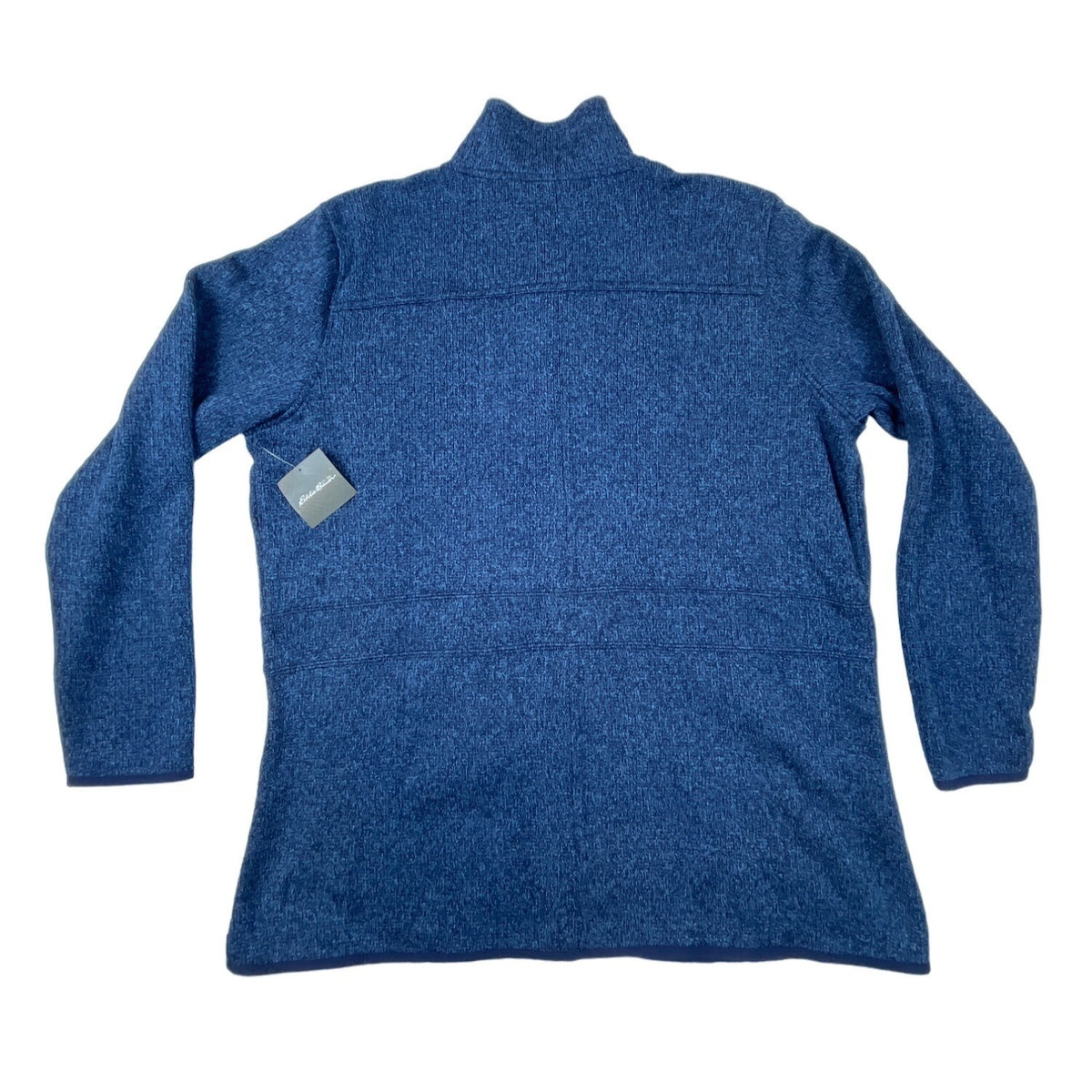 Eddie Bauer Womens Blue Full-Zip Jacket With Stand Collar & Snap Closure New