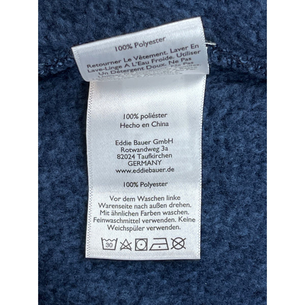 Eddie Bauer Womens Blue Full-Zip Jacket With Stand Collar & Snap Closure New