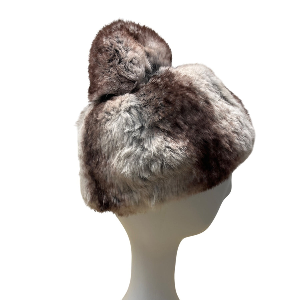 Vintage Erlebacher Irene Of New York Mink Fur Hat With Pom Accent