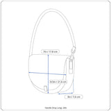 Hype Women’s Tan Leather With Chain Strap & Silver Flap Closure Shoulder Bag