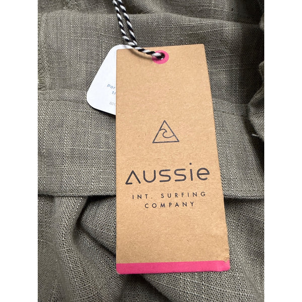 Aussie Women’s Gray Wrap Front Tie Shorts Size S Lightweight Summer - New