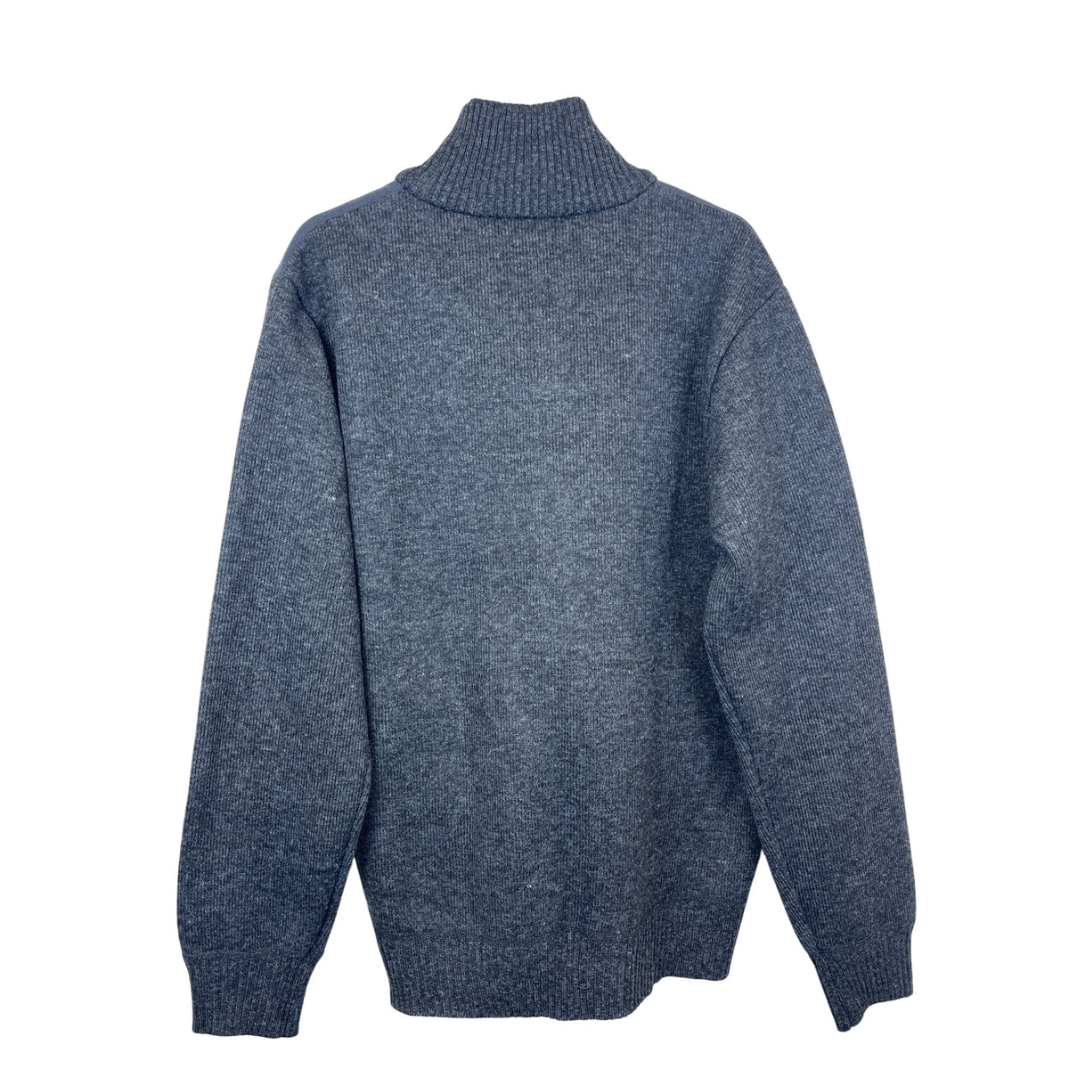 Izod Mens Dark Gray Full Zip Lined Sweater Size XL Ribbed Collar Natural Stretch