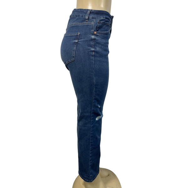 Express Women's Blue Mom Jeans Sz M - NWT