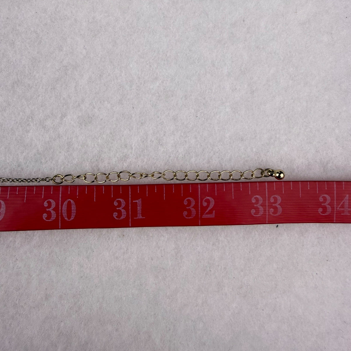 Gold Tone Necklace & Earrings Set Long Chain Tassel Detailing Textured Spheres