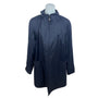 East 5th Womens Black Waterproof Jacket With Pockets & Drawstring Waist Sz M