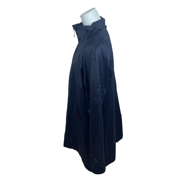 East 5th Womens Black Waterproof Jacket With Pockets & Drawstring Waist Sz M
