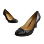 Brooks Brothers Women's Black Leather Cap Toe Heels Sz 6.5