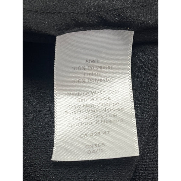 Talbots Women Black Polyester Camisole & Sheer Button-Up Blouse Set Size 14P