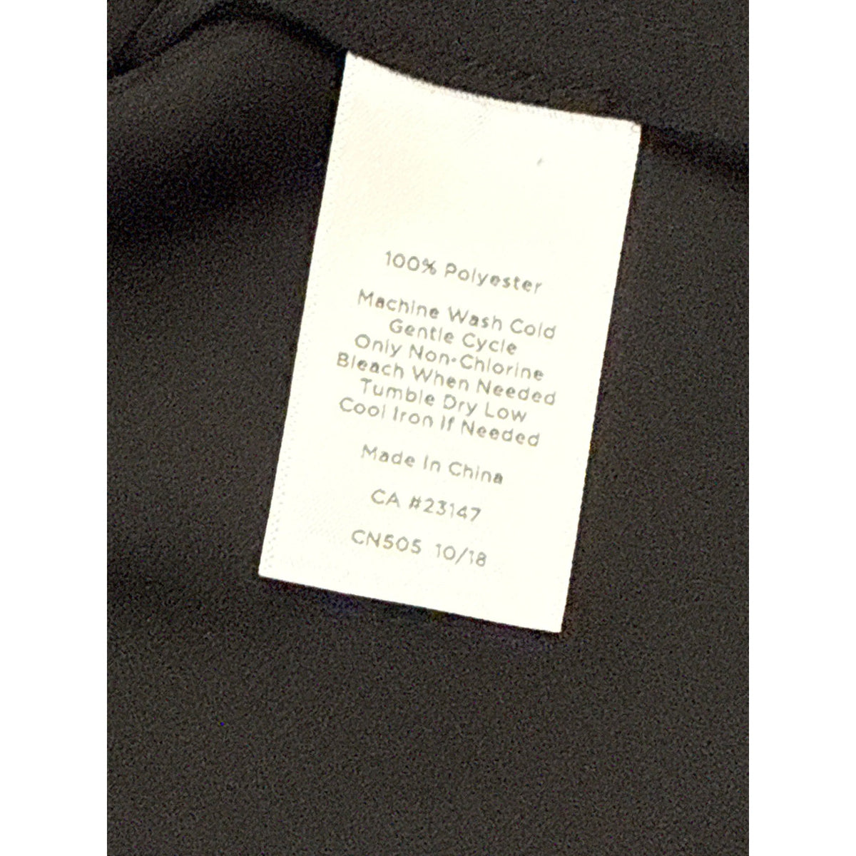 Talbots Womens Black Sleeveless Blouse With Embroidered Neckline Sz L