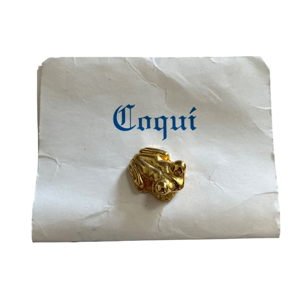 Coquí Tree Frog Gold-Tone Pin