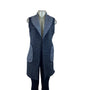 Zenergy By Chicos Women's Gray Open Front Sleeveless Knit Vest Size O