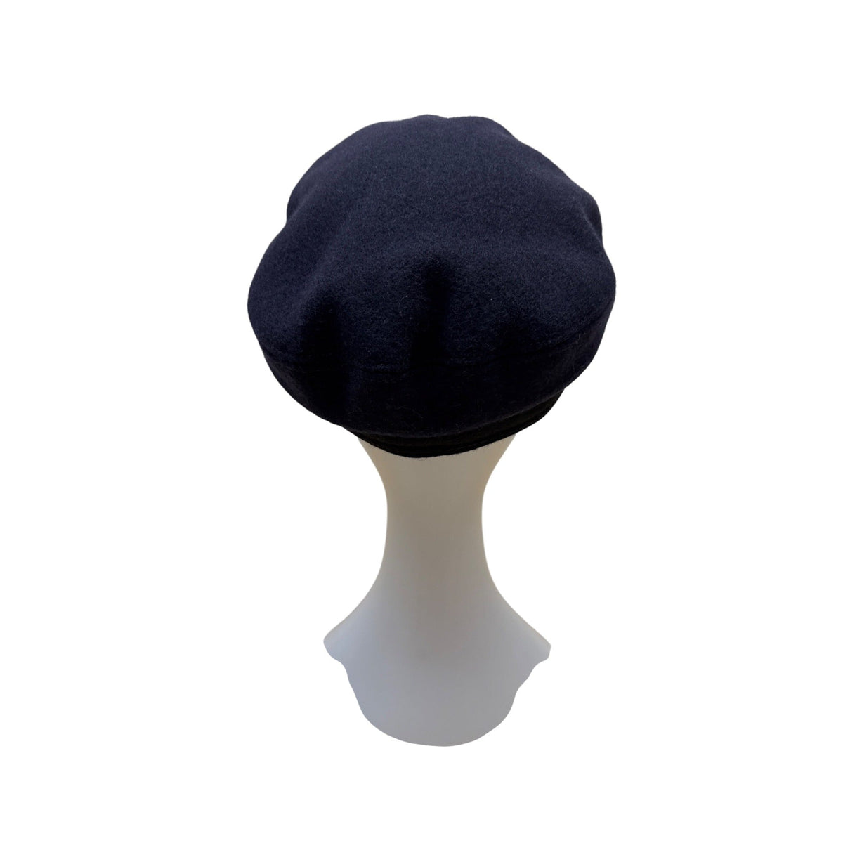 Vintage Greek Fisherman Cap Navy Wool & Cotton Braided Trim One Size