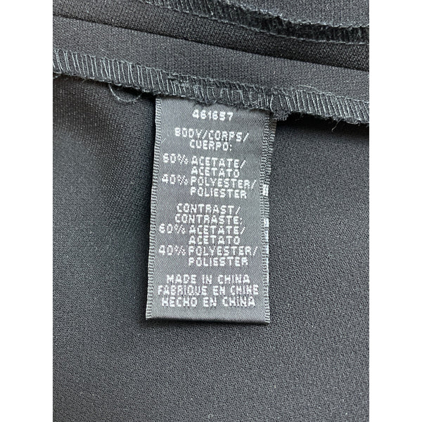 Two-Tone Black & White Maxi Dress 50% Acetate Sleeveless Contrast Design New