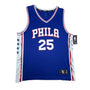 Ben Simmons #25 Philadelphia 76ers Blue Fanatics Jersey Sz L - NWT