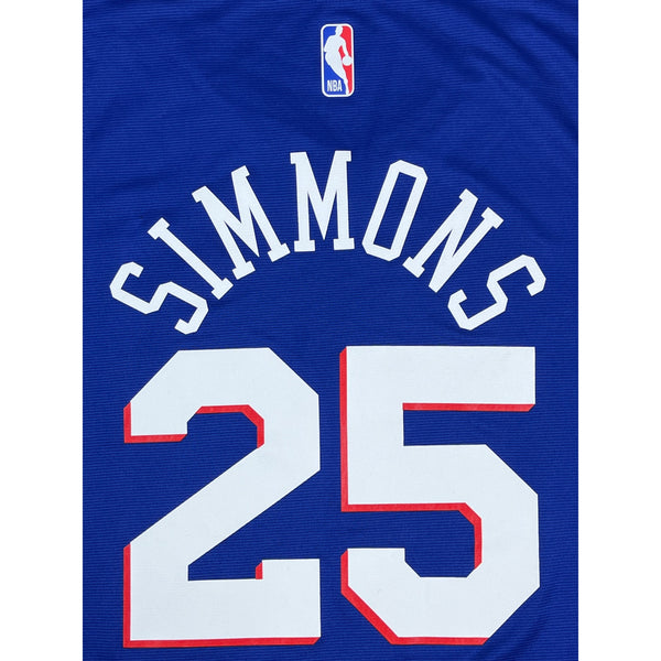 Ben Simmons #25 Philadelphia 76ers Blue Fanatics Jersey Sz L - NWT