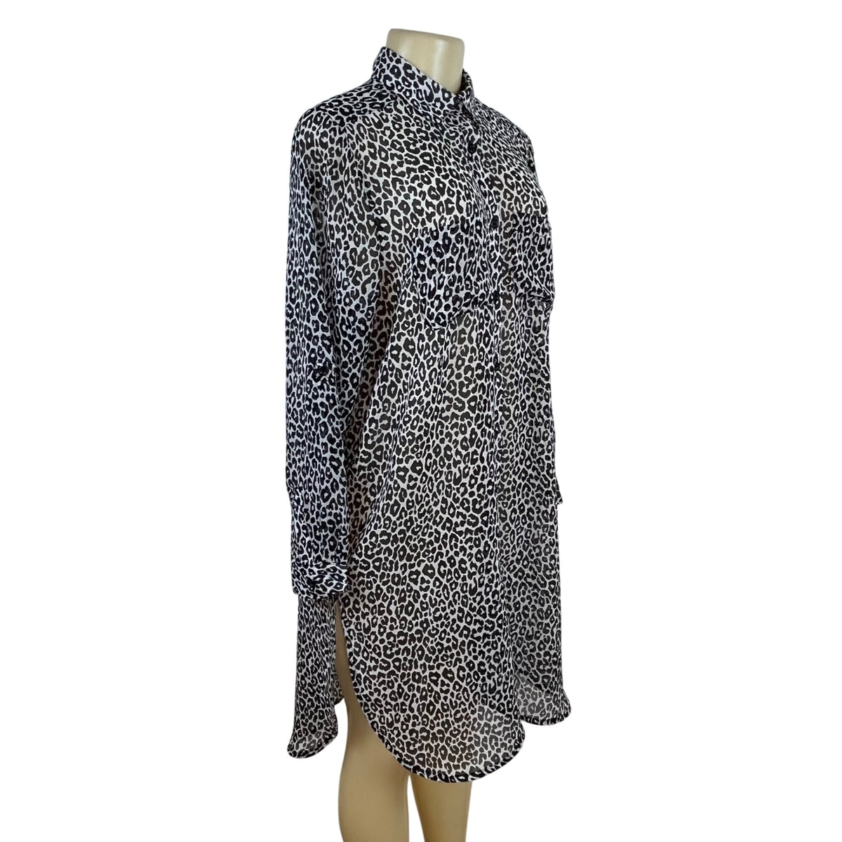 Jessica London Women's Black & White Button-Down Shirt Dress Sz 14W