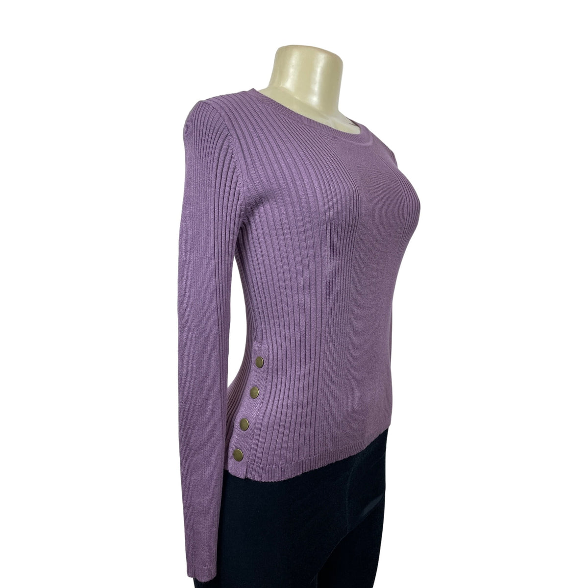 Hooked Up Women's Purple Long Sleeve Shirt Size S