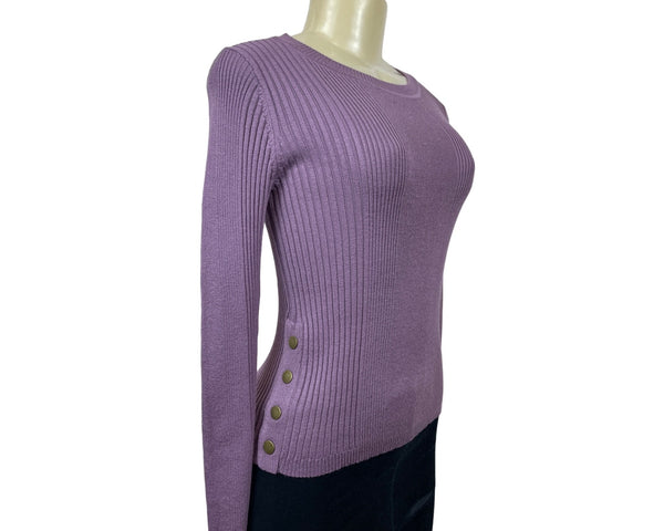 Hooked Up Women's Purple Long Sleeve Shirt Size S