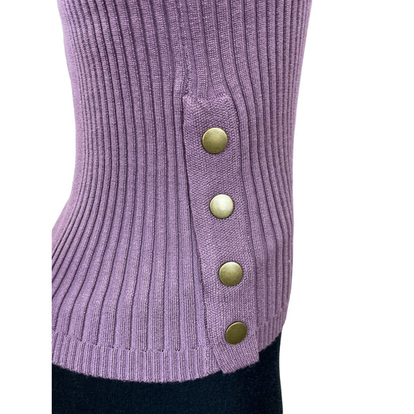 Hooked Up Women's Purple Long Sleeve Shirt Size S