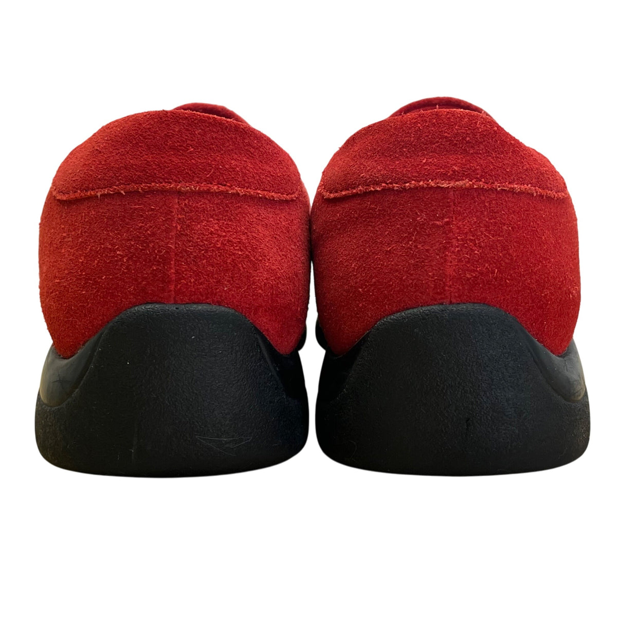 Chicos Women’s Red Suede Leather Slip In Shoes Size 9M