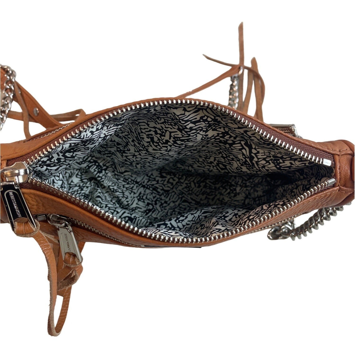 Rebecca Minkoff Women's Tan Brown Chain Strap Shoulder Bag Sz M -